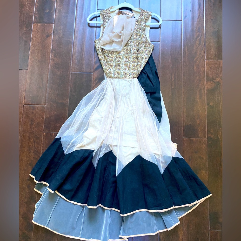 Payal Singhal Sequin Rhinestone Couture Dress Set